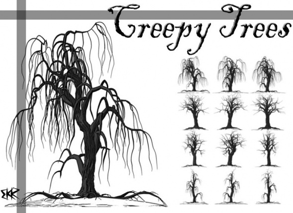 Spooky Tree Cartoon